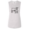 Ladies' Bella Flowy Scoop Muscle Tank Thumbnail